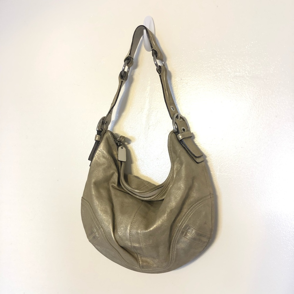 Authentic Coach gold hobo purse - Picture 4 of 4